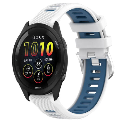 xDfind Sports Two-Color Steel Buckle Silicone Watch Band, For Garmin 22mm, For Garmin 18mm