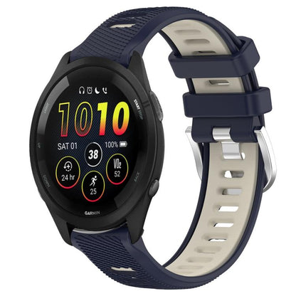 xDfind Sports Two-Color Steel Buckle Silicone Watch Band, For Garmin 22mm, For Garmin 18mm