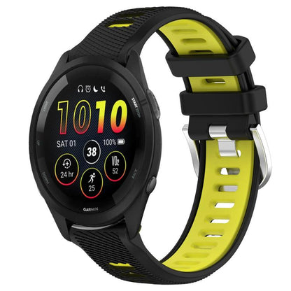 xDfind Sports Two-Color Steel Buckle Silicone Watch Band, For Garmin 22mm, For Garmin 18mm