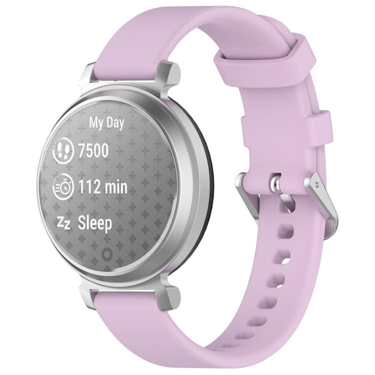 xDfind Quick Release Silver Buckle Silicone Watch Band Wristband, For Garmin Lily 2