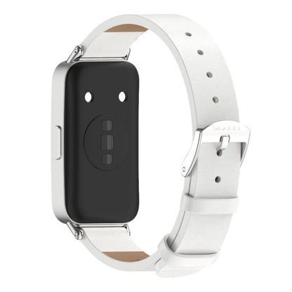 Mijobs Microfiber PU Leather Watch Band, For Huawei Band 10 / 9 / 8