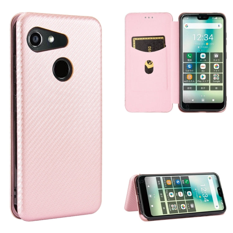 Carbon Fiber Texture Magnetic Horizontal Flip TPU + PC + PU Leather Case with Card Slot, For Kyocera Android One S6, For Kyocera Gratina KYV48, For Ulefone Note 9P, For Sharp Aquos Zero 5G Basic, For iPod Touch 5 / 6 / 7