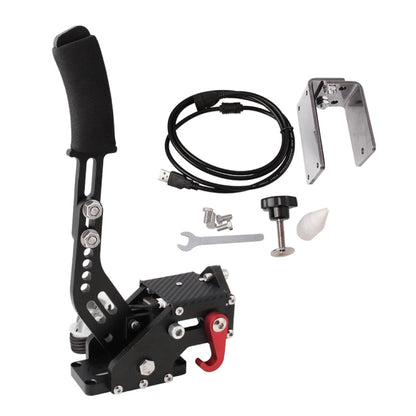 Car Universal USB Horizontal Drift Rally Racing Handbrake Lever Professional Gaming Peripherals for Racing Games G25/27/29 T500, HB031-BK