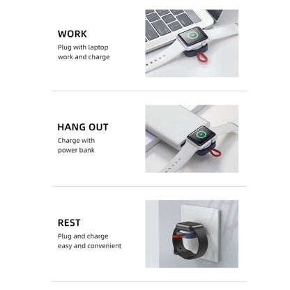 ROCK W26 Portable Magnetic Wireless Charger for Apple Watch Type-C interface, W26 Type-C Interface