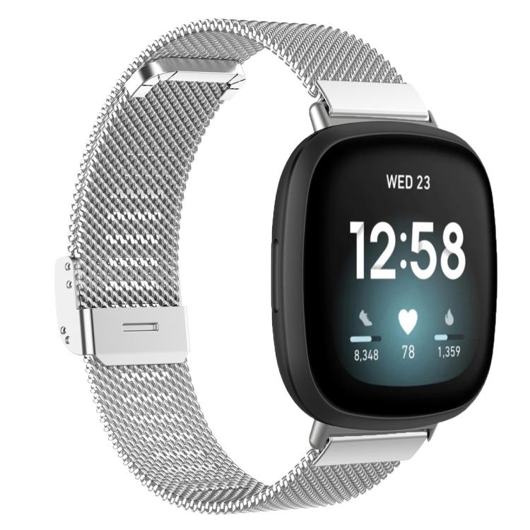 xDfind Milanese Metal Buckle Watch Band, For Fitbit Charge 6 / 5, For Fitbit Inspire 3, For Fitbit Versa 4 / 3 / Sense2 / 1, For Fitbit Charge 4 / 3