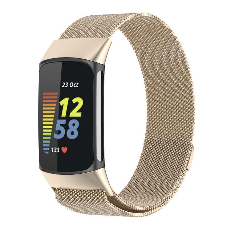 For Fitbit Charge 5 xDfind Milanese Magnetic Metal Watch Band, S, L