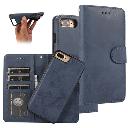 KLT888-2 Retro 2 in 1 Detachable Magnetic Horizontal Flip TPU + PU Leather Case with Holder & Card Slots & Photo Frame & Wallet, For iPhone 6 Plus, For iPhone SE 2022 / SE 2020 / 8 / 7, For iPhone 8 Plus / 7 Plus, For iPhone XS / X