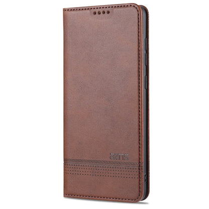 AZNS Magnetic Calf Texture Horizontal Flip Leather Case with Card Slots & Holder & Wallet, For Samsung Galaxy A51, For Samsung Galaxy A71, For Samsung Galaxy Note 10 Lite
