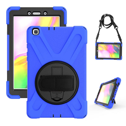 Shockproof Colorful Silicone + PC Protective Case with Holder & Hand Grip Strap, For Samsung Tab A 8.0(2019) T290 / T295, For Samsung Galaxy Tab Active Pro T540 / T545 / Tab Active4 Pro                                                                   ...