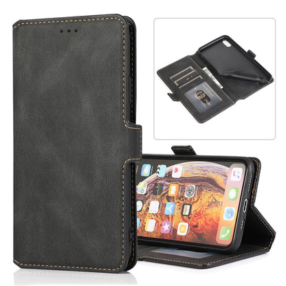 Retro Magnetic Closing Clasp Horizontal Flip Leather Case with Holder & Card Slots & Photo Frame & Wallet, For iPhone XR, For iPhone XS Max