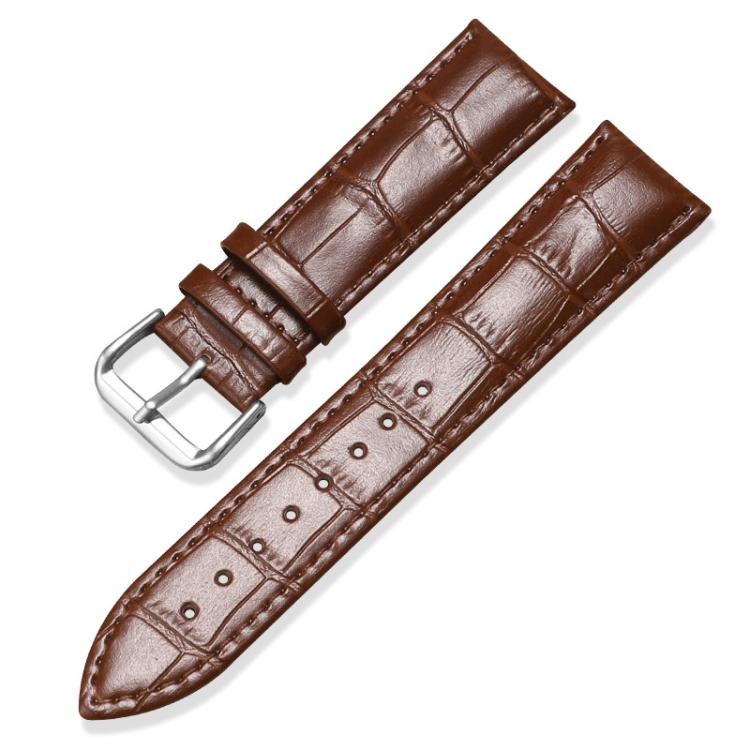 xDfind Bamboo Texture Pin Buckle Leather Watch Band, 24mm for Suunto 9 / 9 Baro / D5 / Core / 7, 12mm, 14mm, 18mm