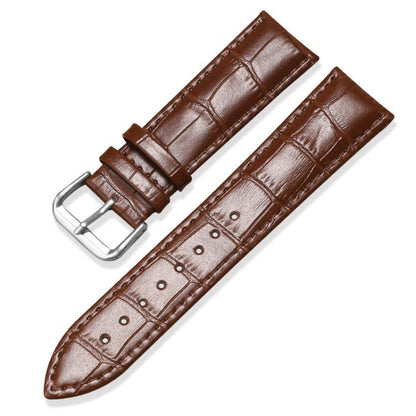 xDfind Bamboo Texture Pin Buckle Leather Watch Band, 24mm for Suunto 9 / 9 Baro / D5 / Core / 7, 12mm, 14mm, 18mm