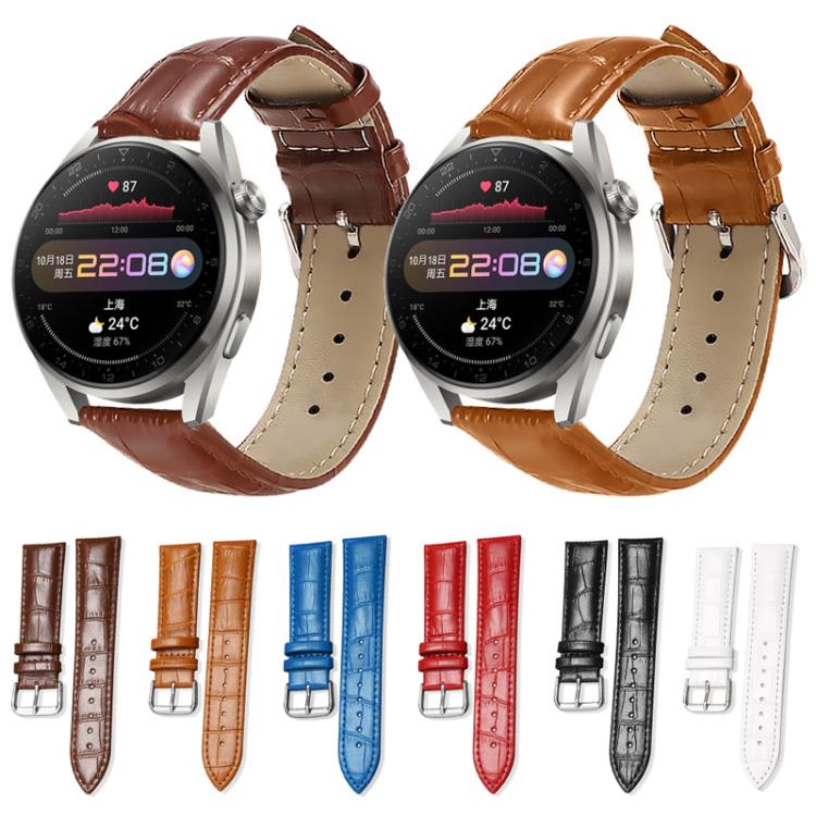 xDfind Bamboo Texture Pin Buckle Leather Watch Band, 24mm for Suunto 9 / 9 Baro / D5 / Core / 7, 12mm, 14mm, 18mm