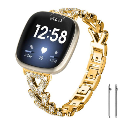 xDfind Small Twist Diamond Metal Watch Band, 20mm For Huawei Watch GT4 / GT3 / GT2, 20mm, 20mm For COROS APEX 2 42mm / PACE 2, 20mm For Xiaomi Mibro Air / Mibro Lite, 20mm For Honor Watch SE / Magic Watch2 42mm