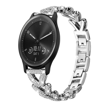 xDfind Small Twist Diamond Metal Watch Band, 20mm For Amazfit Bip U / Bip Lite / Bip 3 Pro, 20mm For Amazfit GTS4 Mini/3/2 /2e/2 Mini, 20mm For Xiaomi Haylou RS4 Plus LS11 / LS12, 20mm For Ticwatch GTH / E3 / E / 2                                      ...