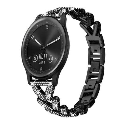 xDfind Small Twist Diamond Metal Watch Band, 20mm For Amazfit Bip U / Bip Lite / Bip 3 Pro, 20mm For Amazfit GTS4 Mini/3/2 /2e/2 Mini, 20mm For Xiaomi Haylou RS4 Plus LS11 / LS12, 20mm For Ticwatch GTH / E3 / E / 2                                      ...