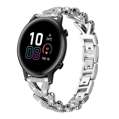 xDfind Small Twist Diamond Metal Watch Band, 20mm For Huawei Watch GT4 / GT3 / GT2, 20mm, 20mm For COROS APEX 2 42mm / PACE 2, 20mm For Xiaomi Mibro Air / Mibro Lite, 20mm For Honor Watch SE / Magic Watch2 42mm