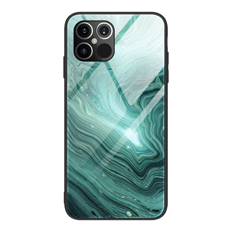 Marble Pattern Glass Protective Case, For iPhone 12 mini, For iPhone 12 Pro Max, For iPhone 11 Pro