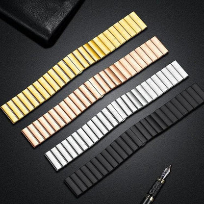 xDfind One-bead Bamboo Solid Stainless Steel Watch Band, 18mm, 20mm, 22mm, 14mm