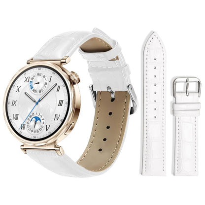 xDfind Bamboo Texture Pin Buckle Leather Watch Band, 22mm For Huawei Watch GT5/GT5 Pro/4/4 Pro, 18mm For Huawei GT5/GT4 41mm / OPPO Watch X2 Mini, 20mm For Huawei Watch GT 4 / GT 3 / GT 2