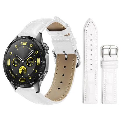 xDfind Bamboo Texture Pin Buckle Leather Watch Band, 22mm For Huawei Watch GT5/GT5 Pro/4/4 Pro, 18mm For Huawei GT5/GT4 41mm / OPPO Watch X2 Mini, 20mm For Huawei Watch GT 4 / GT 3 / GT 2