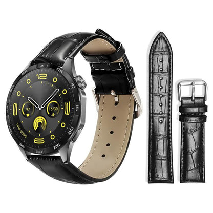 xDfind Bamboo Texture Pin Buckle Leather Watch Band, 22mm For Huawei Watch GT5/GT5 Pro/4/4 Pro, 18mm For Huawei GT5/GT4 41mm / OPPO Watch X2 Mini, 20mm For Huawei Watch GT 4 / GT 3 / GT 2