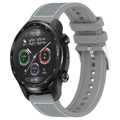 xDfind Hybrid Nylon Braid Silicone Watch Band, 20mm For Ticwatch GTH / E3 / E / 2, 22mm For Ticwatch Pro X / Pro 3 / Pro