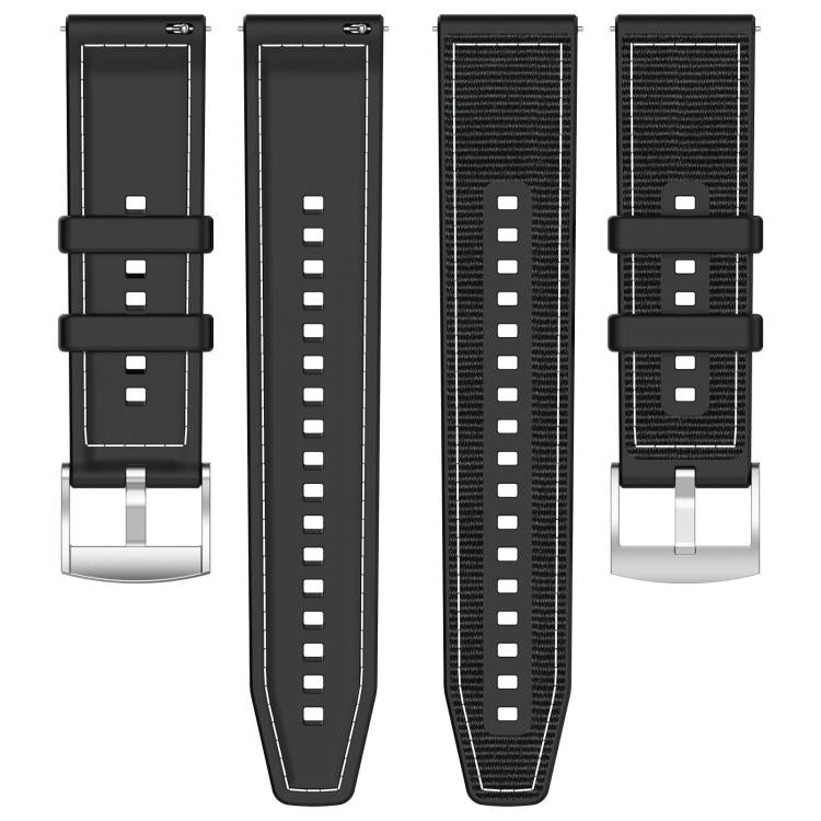 xDfind Hybrid Nylon Braid Silicone Watch Band, 22mm For Garmin Forerunner 570 47mm/935/945, 20mm For Garmin Forerunner 570 42mm/245/645, 20mm For Garmin?Vivomove?Sport/Vivoactive5/3, 22mm For Garmin Venu 3 / Vivoactive 4