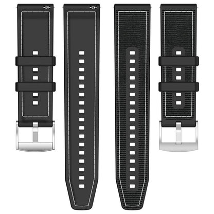 xDfind Hybrid Nylon Braid Silicone Watch Band, 22mm For Garmin Forerunner 570 47mm/935/945, 20mm For Garmin Forerunner 570 42mm/245/645, 20mm For Garmin?Vivomove?Sport/Vivoactive5/3, 22mm For Garmin Venu 3 / Vivoactive 4