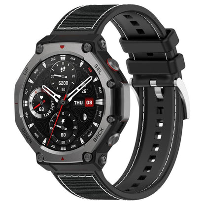 xDfind Hybrid Nylon Braid Silicone Watch Band, For Amazfit T-Rex 3 22mm