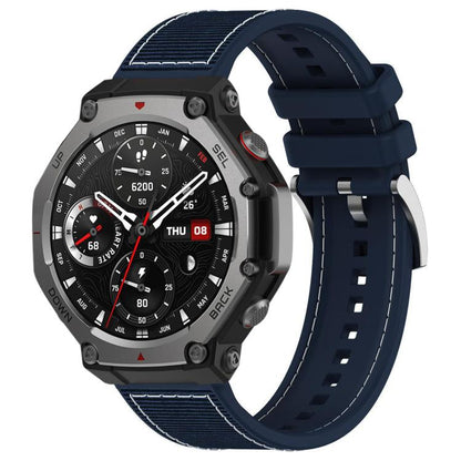 xDfind Hybrid Nylon Braid Silicone Watch Band, For Amazfit T-Rex 3 22mm