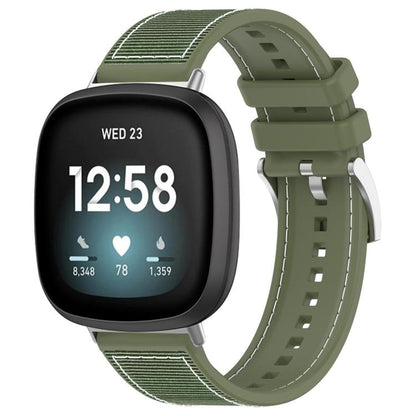 xDfind Hybrid Nylon Braid Silicone Watch Band, For Fitbit Versa 4/Versa3/Sense2/Sense 20mm, For Fitbit Versa 2/Versa/Versa Lite 22mm