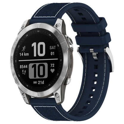 xDfind Hybrid Nylon Braid Silicone Watch Band, For Garmin Fenix 8/7X/6X/5X 26mm, For Garmin Fenix 8/7/6/5 22mm, For Garmin Forerunner 220/235/735/735XT 20mm, For Garmin Forerunner 35/30/35J 20mm