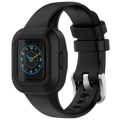 xDfind Silver Steel Buckle Solid Color Silicone Watch Band, For GarminFit JR3 / Garmin Vivofit JR 3