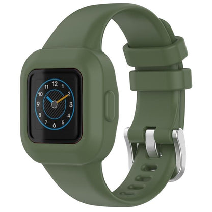 xDfind Silver Steel Buckle Solid Color Silicone Watch Band, For GarminFit JR3 / Garmin Vivofit JR 3