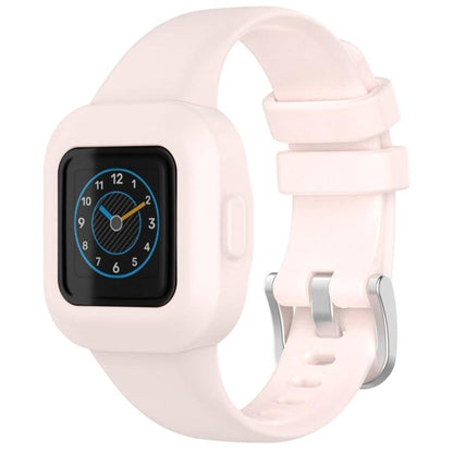 xDfind Silver Steel Buckle Solid Color Silicone Watch Band, For GarminFit JR3 / Garmin Vivofit JR 3