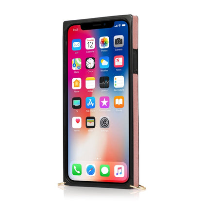Wrist Strap PU+TPU Shockproof Protective Case with Crossbody Lanyard & Holder & Card Slot, For iPhone XS / X, For iPhone XR, For iPhone XS Max, For iPhone 11
