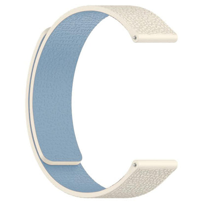 xDfind Flat Head Litchi Texture Magnetic Silicone Watch Band, 14mm, 18mm