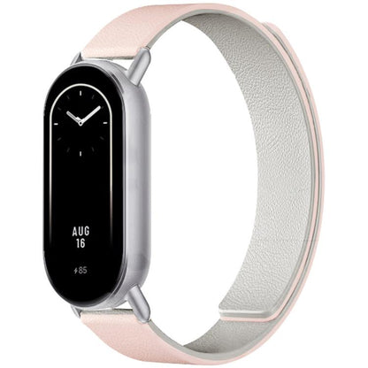 xDfind Flat Head Litchi Texture Magnetic Silicone Watch Band, 14mm, 18mm