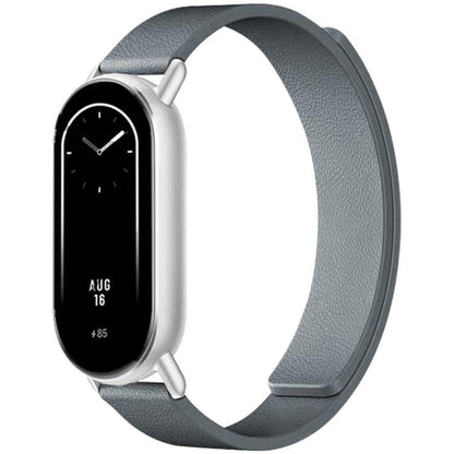 xDfind Flat Head Litchi Texture Magnetic Silicone Watch Band, 14mm, 18mm