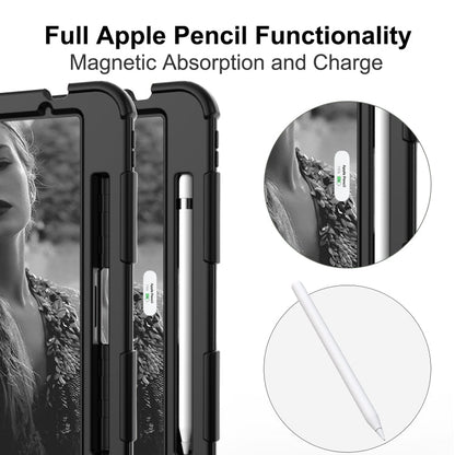 Shockproof Two-Color Silicone Protective Case with Holder, For iPad Air 2022 / 2020 10.9, For Samsung Galaxy Tab A7 (2020) T500/T505