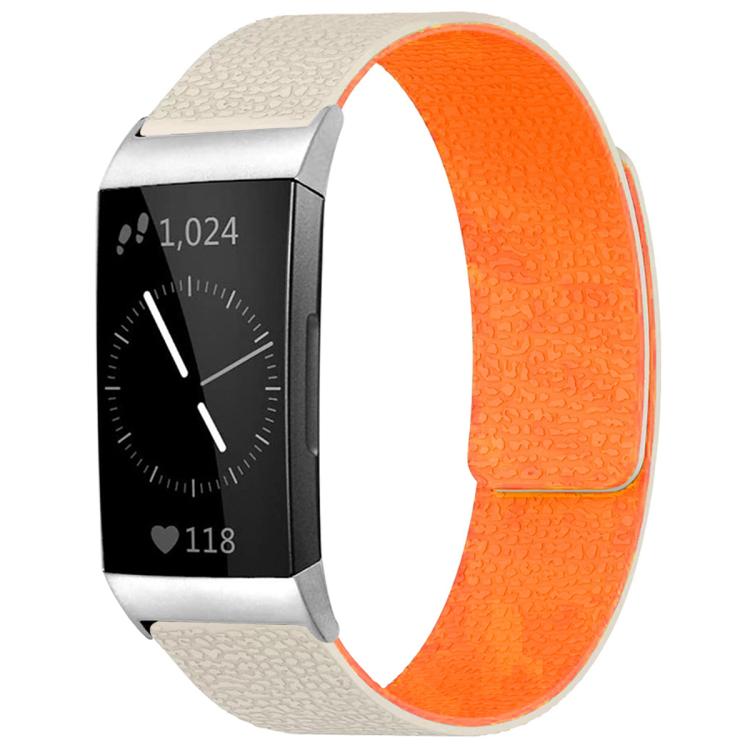 xDfind Litchi Texture Magnetic Silicone Watch Band, For Fitbit Inspire 2 / Ace 3, For Fitbit Charge 4 / Charge 3