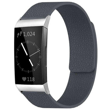 xDfind Litchi Texture Magnetic Silicone Watch Band, For Fitbit Inspire 2 / Ace 3, For Fitbit Charge 4 / Charge 3