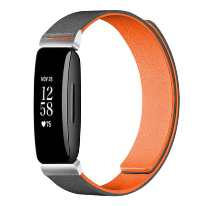 xDfind Litchi Texture Magnetic Silicone Watch Band, For Fitbit Inspire 2 / Ace 3, For Fitbit Charge 4 / Charge 3