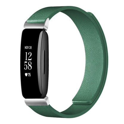 xDfind Litchi Texture Magnetic Silicone Watch Band, For Fitbit Inspire 2 / Ace 3, For Fitbit Charge 4 / Charge 3