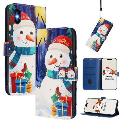 Christmas Series Buckle Leather Phone Case with Hand Strap, For iPhone XR, For iPhone XS Max, For iPhone 8 Plus / 7 Plus