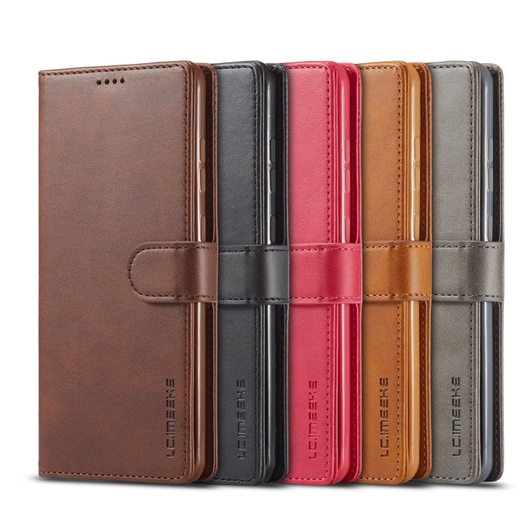 LC.IMEEKE Calf Texture Horizontal Flip Leather Case, with Holder & Card Slots & Wallet & Photo Frame, For Samsung Galaxy S20 FE 5G / S20 Lite