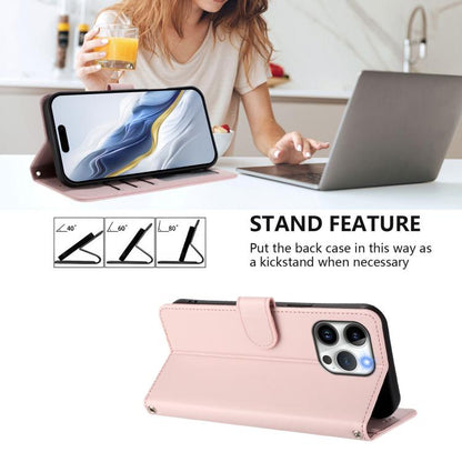 Embossed Heart Cat Leather Phone Case with Hand Strap, For iPhone 13 Pro Max, For iPhone 13 Pro