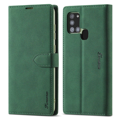 Forwenw F1 Series Matte Strong Magnetism Horizontal Flip Leather Case with Holder & Card Slots & Wallet & Photo Frame, For Samsung Galaxy A21s, For Samsung Galaxy Note 9, For Samsung Galaxy Note 10, For Samsung Galaxy Note 10+, For Samsung Galaxy Note2...