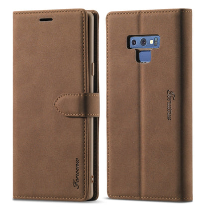 Forwenw F1 Series Matte Strong Magnetism Horizontal Flip Leather Case with Holder & Card Slots & Wallet & Photo Frame, For Samsung Galaxy A21s, For Samsung Galaxy Note 9, For Samsung Galaxy Note 10, For Samsung Galaxy Note 10+, For Samsung Galaxy Note2...
